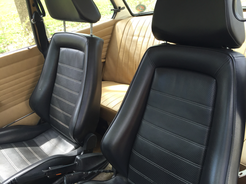 Before: the interior with the rear seat still inside.